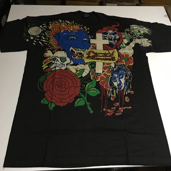 Ozzy Osbourne Tattoo Concert Tour All Over Print AOP T-Shirt XL Giant - Picture 1 of 5